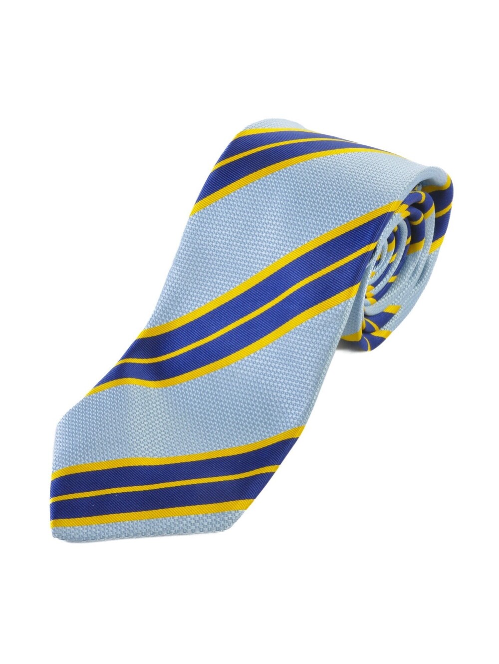 Eton Light Blue Striped English Silk Tie 36900
